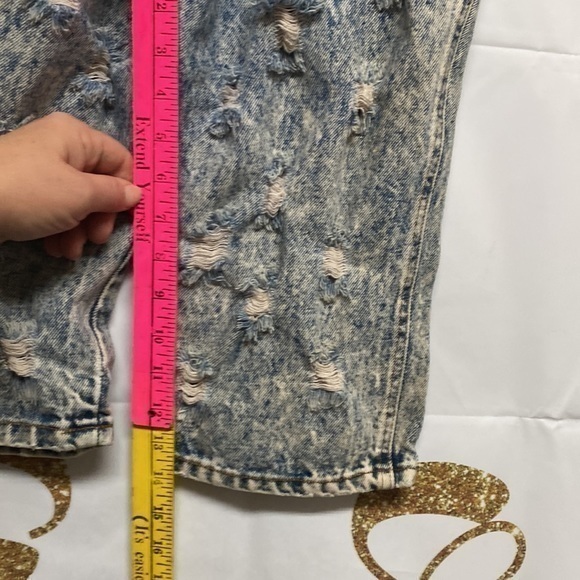 Vintage The fashion academy stone washed denim capris size 5‎ (468) - Picture 8 of 13